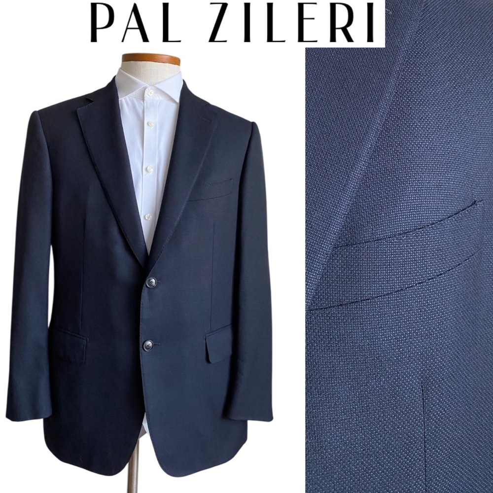 Pal Zileri Wool Blazer Sport Coat Suit Jacket Navy 
 Groom Wedding Business 52R